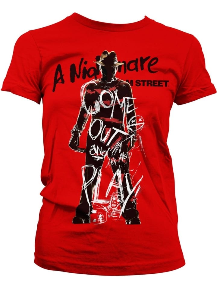 

Nightmare On Elm Street Красная футболка, Красный, Nightmare On Elm Street Красная футболка