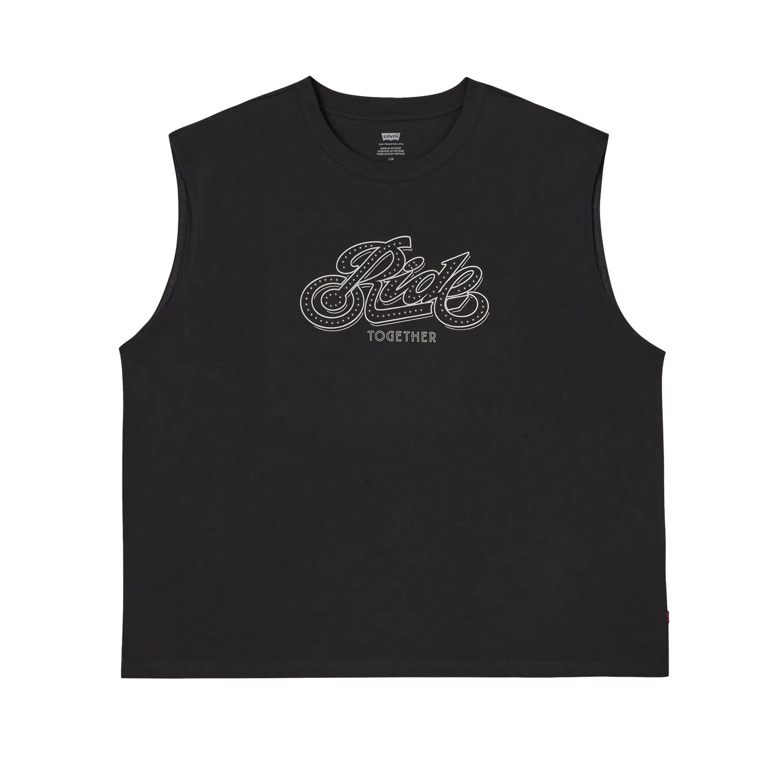 Майка унисекс black, с круглым вырезом Levis