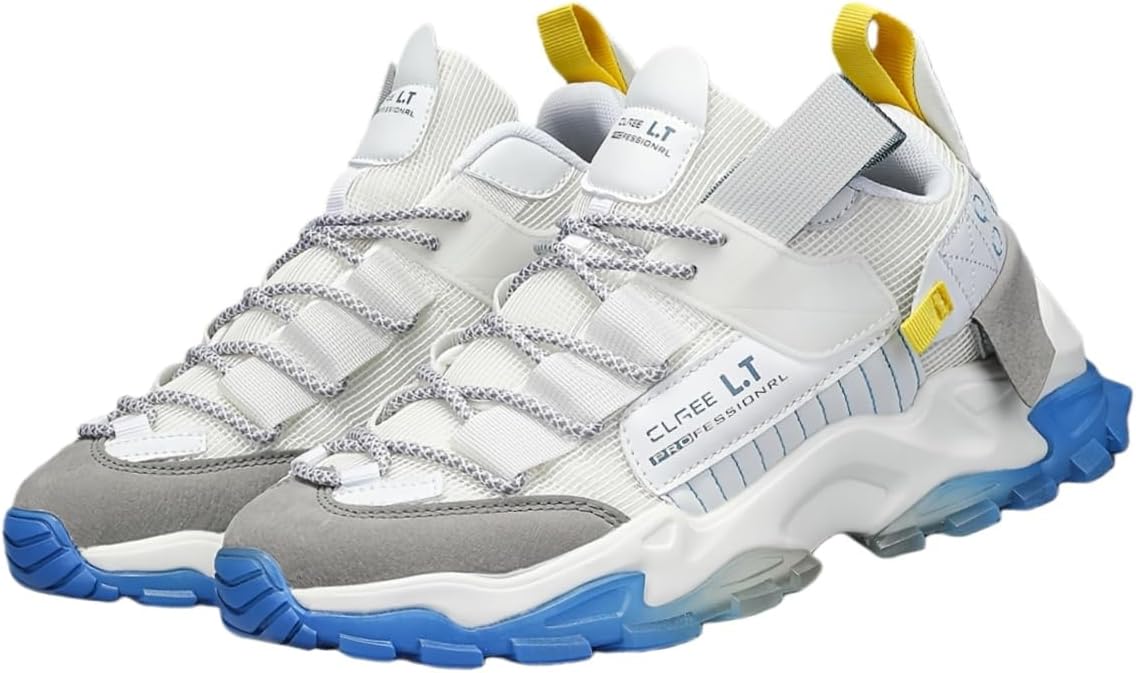 

Мужские спортивные кроссовки из дышащей сетки - большой размер. Идеальны для повседневного бега. Подходят для всех сезонов Clolinde, белый