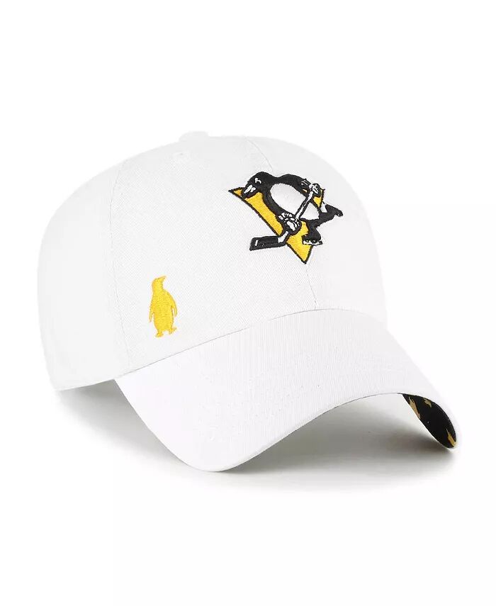 

Женская белая кепка Pittsburgh Penguins Confetti Clean Up с регулируемой головкой '47 Brand