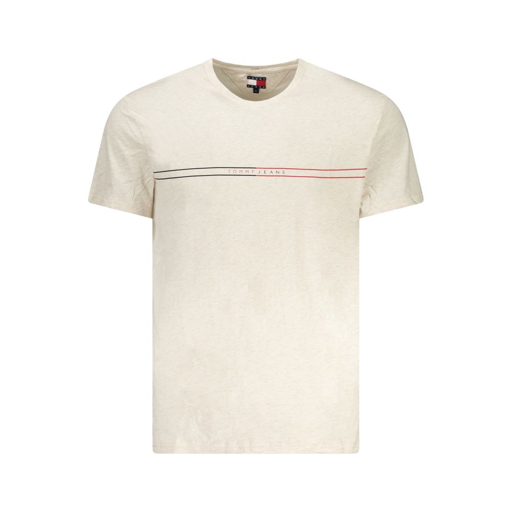 

Бежевая хлопковая мужская футболка Tommy Hilfiger, Beige