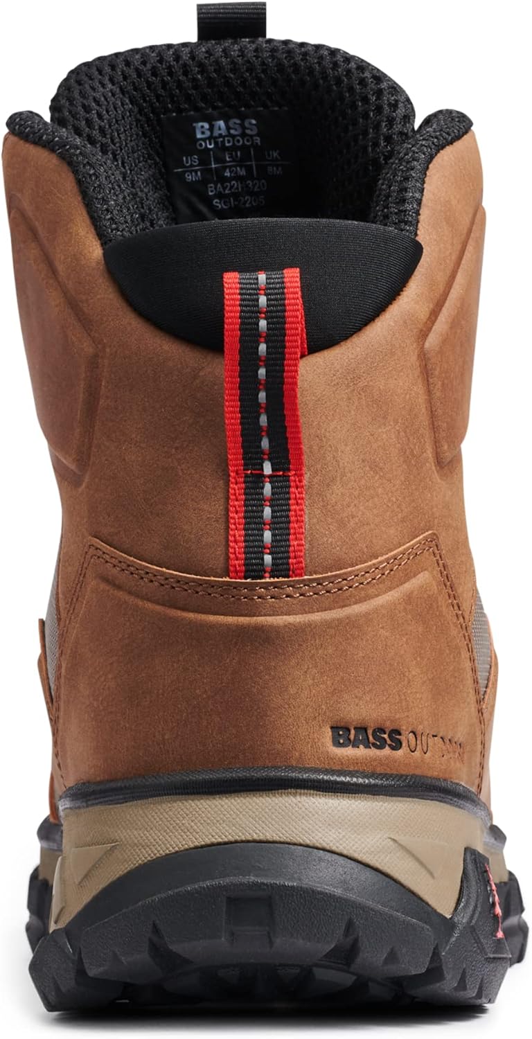 Мужские водонепроницаемые ботинки BASS OUTDOOR для пеших походов и гор с высоким берцем Chelsea, коричневый/оливковый — фото 2
