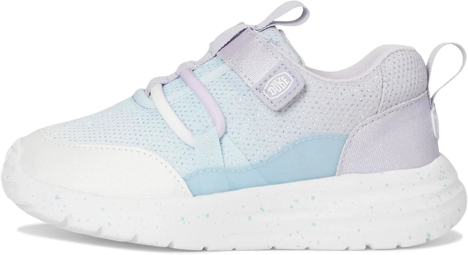 Кроссовки HEYDUDE Unisex-Child Sirocco Trek Ac Shimmer (для малышей), синий/сиреневый/мультиколор — фото 4
