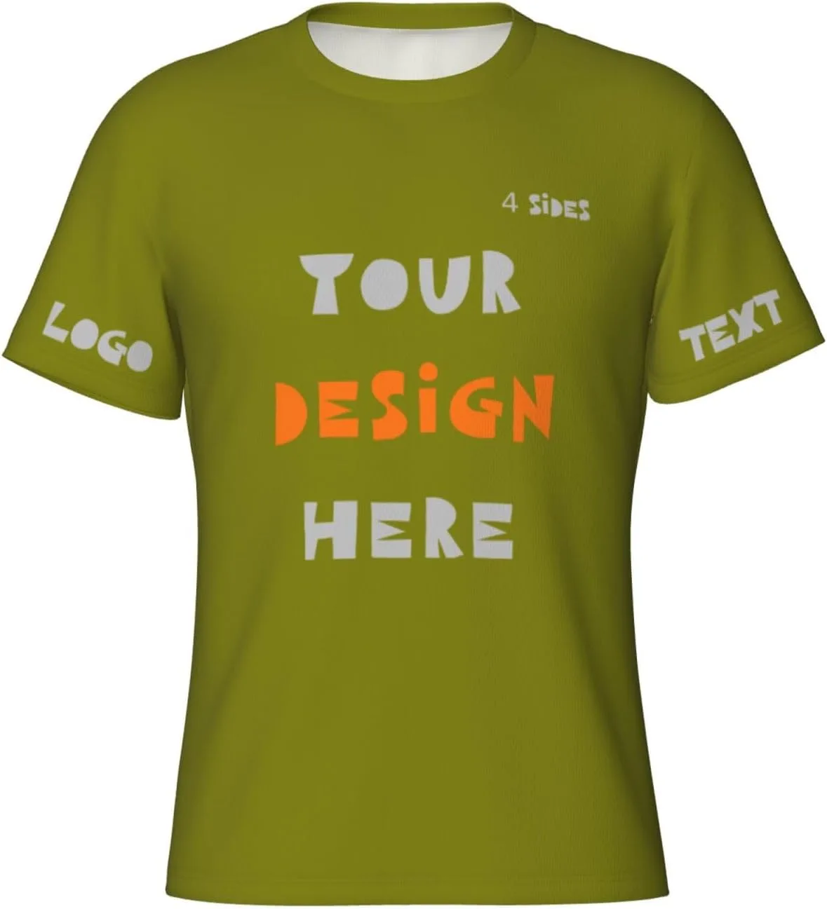 

Футболка с принтом на 4 сторонах