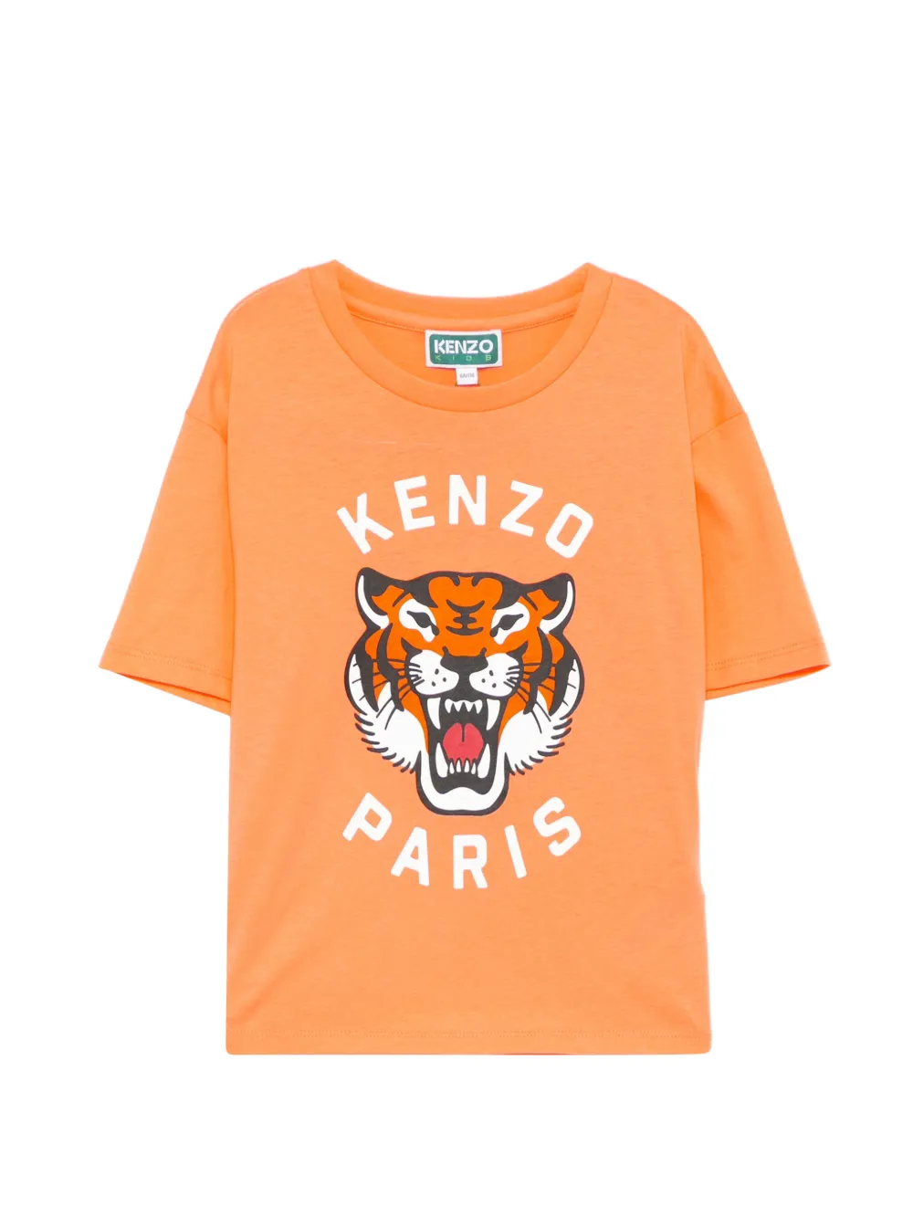 

Футболка с тигровым принтом Kenzo Kids, оранжевый