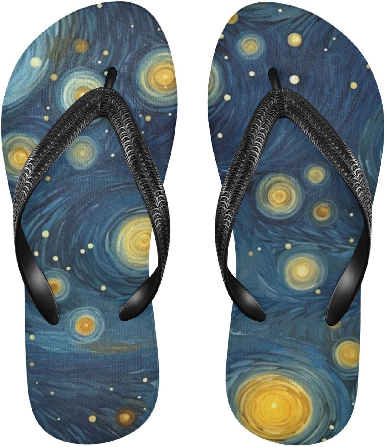 

Пляжные летние сандалии Starry Sky Planet для женщин и мужчин, шлепанцы для душа Kfbe