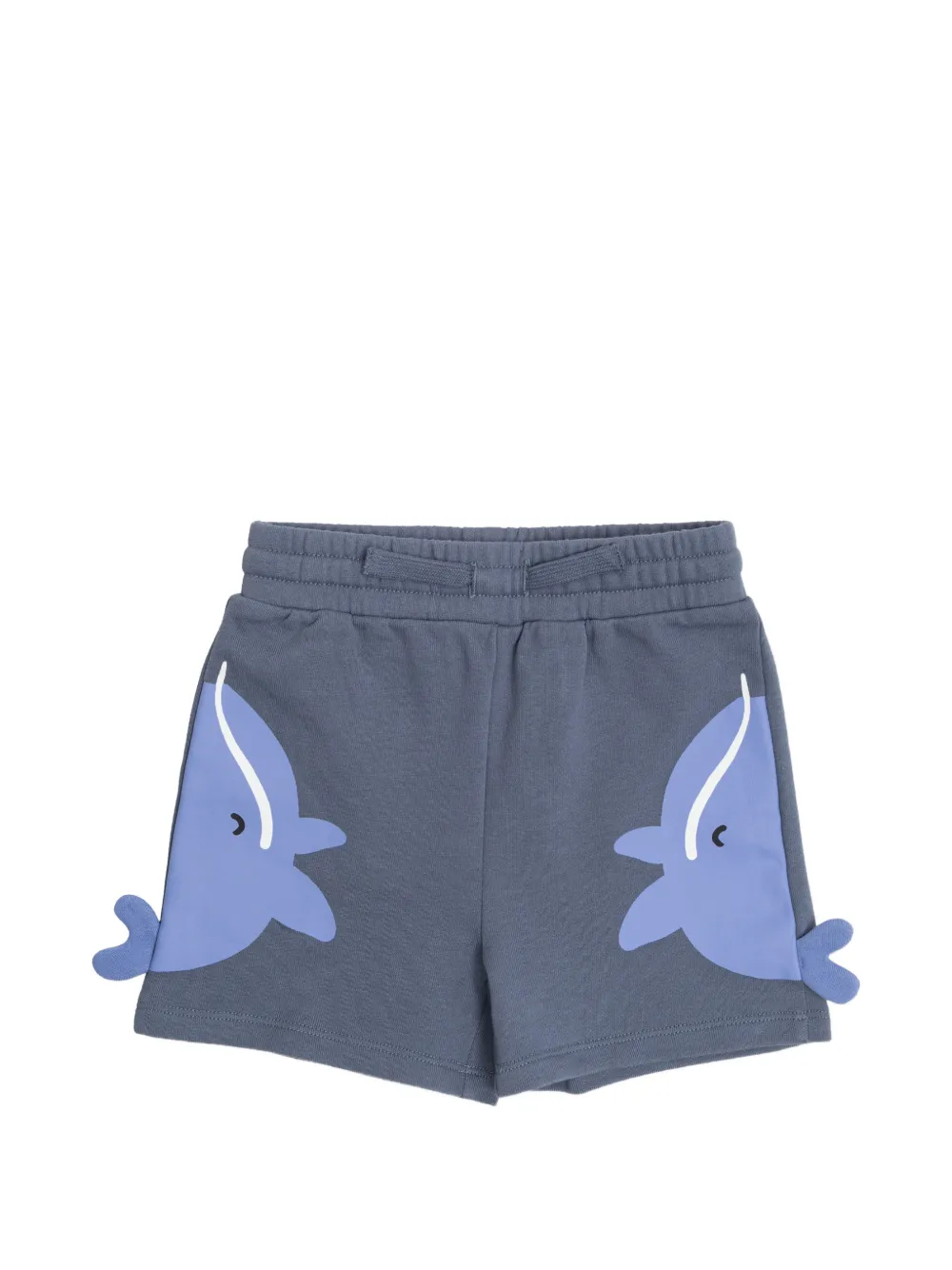 

Шорты для мальчика с нашивкой в виде акулы Stella Mccartney Kids, синий