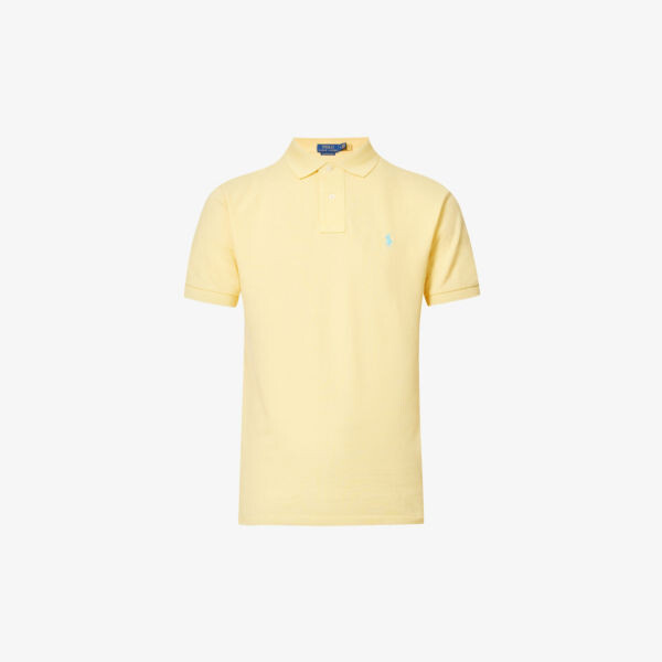 

Рубашка-поло из хлопкового пике с вышитым логотипом Polo Ralph Lauren, желтый