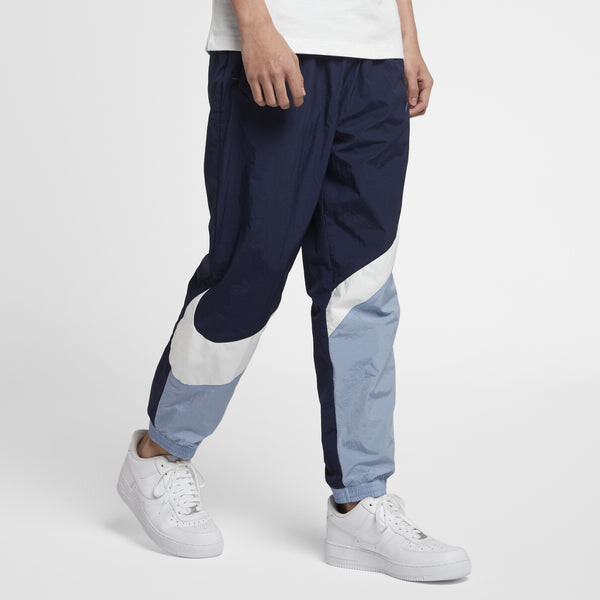 Брюки men's large sports woven blue long pants/trousers Nike, синий — фото 4