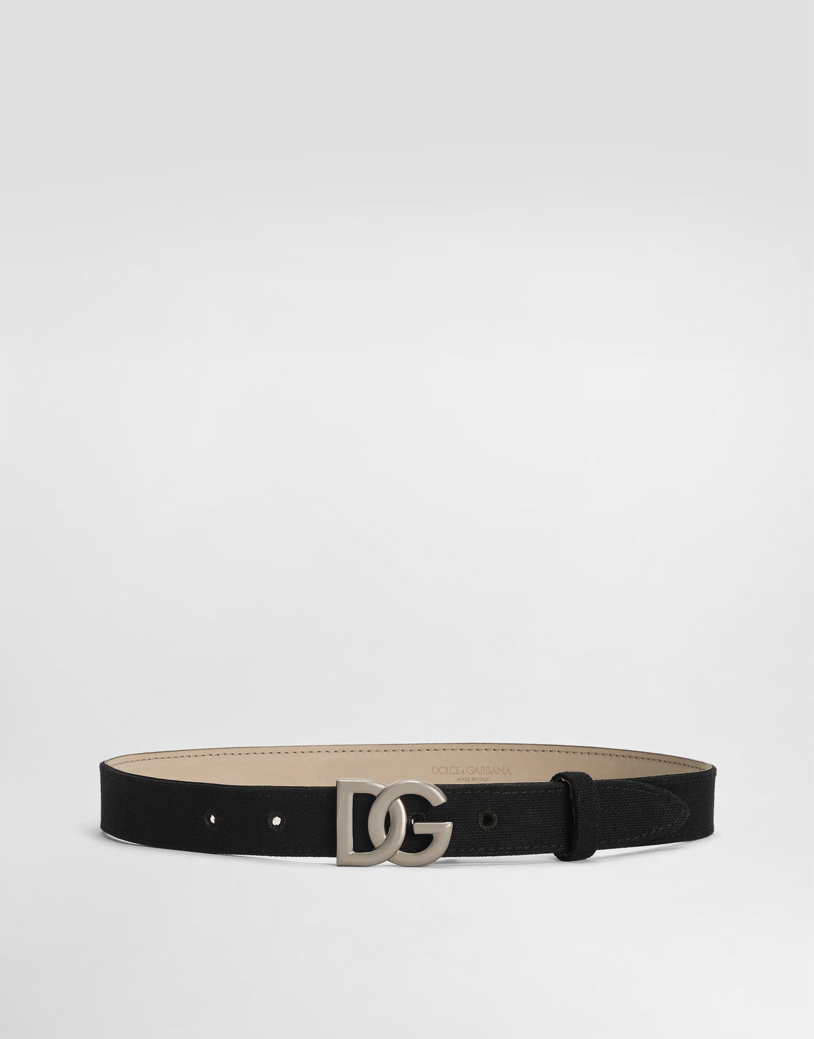 

Холщовый ремень с логотипом dolce&gabbana Dolce & Gabbana, черный