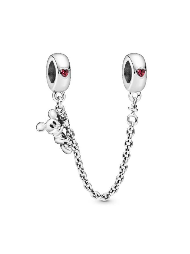 

Цепочка Pandora Disney Climbing Mickey Mouse Safety Chain, стерлинговое серебро