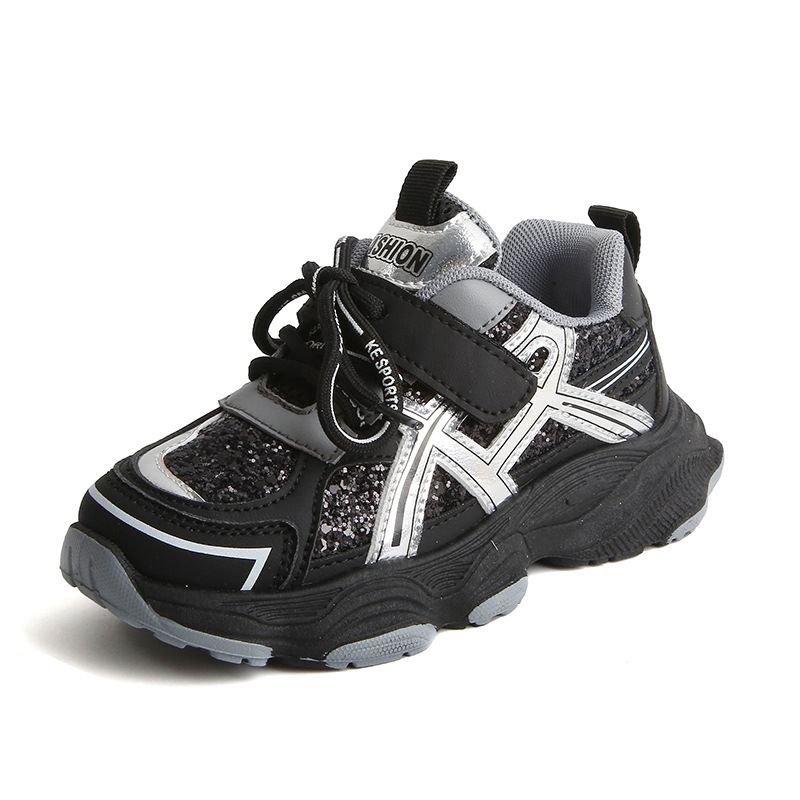 

Низкие детские скейтерские кроссовки TLIT, черный