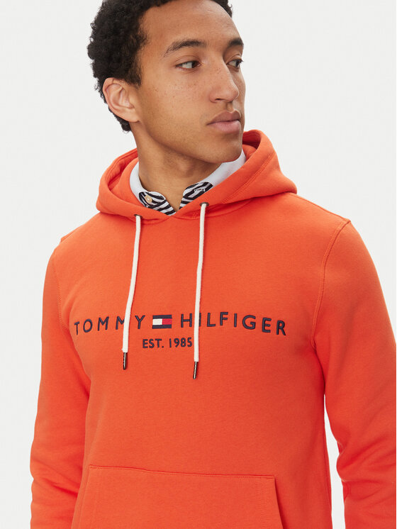 Толстовка обычного кроя Logo MW0MW11599 Tommy Hilfiger, оранжевый — фото 4