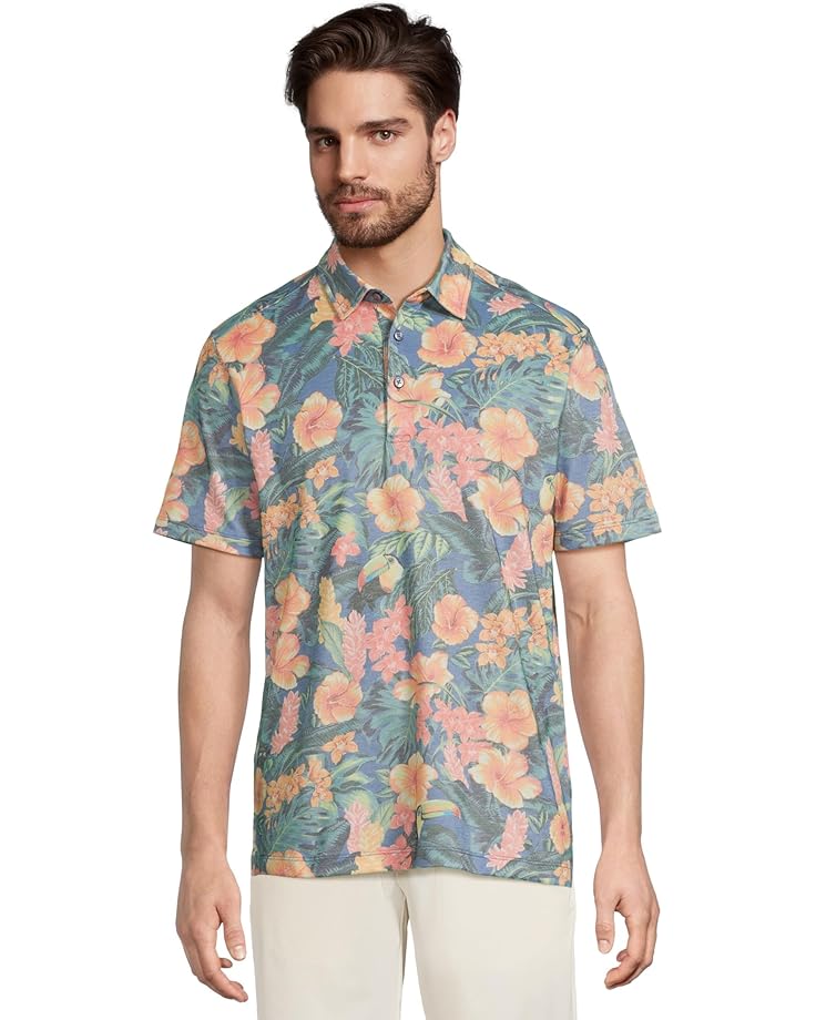 

Рубашка поло Tommy Bahama Toucan Paradise Polo, цвет Dutch Blue