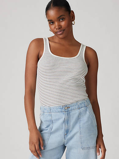 

Топ Essential Rib Levi's, цвет Indigo Stripe Skyway - Blue
