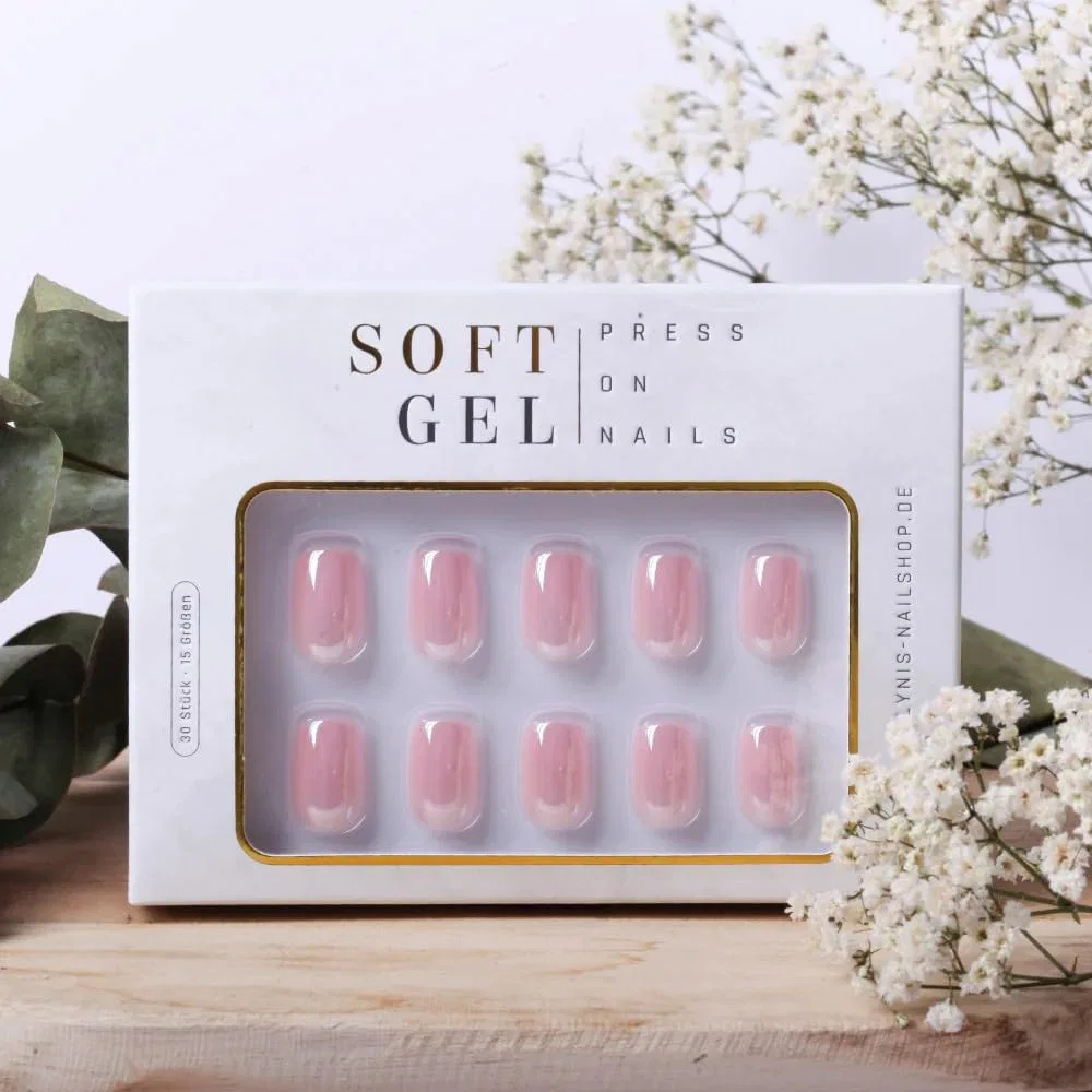 Накладные ногти Soft Gel Press On Square Chrome Rose от Lynis-Nailshop.de Lynis Nailshop, Chrome Rose — фото 4