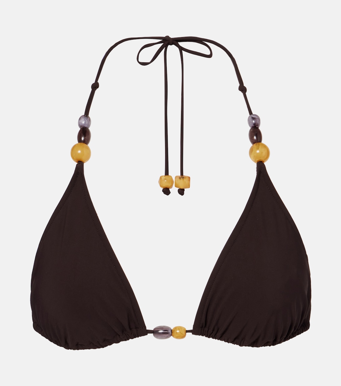 

Бикини топ с бисером Tory Burch, Deep Chocolate