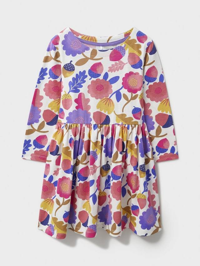 

Детское платье из хлопкового джерси Crew Clothing, Multi