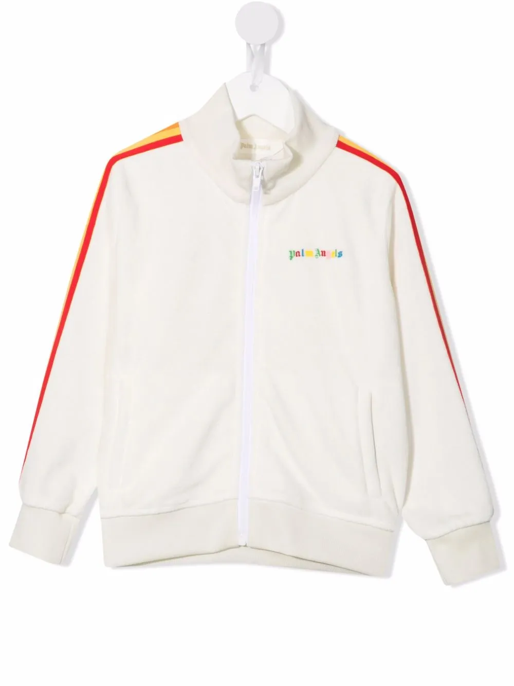 

Спортивная куртка с полосками Palm Angels Kids, белый