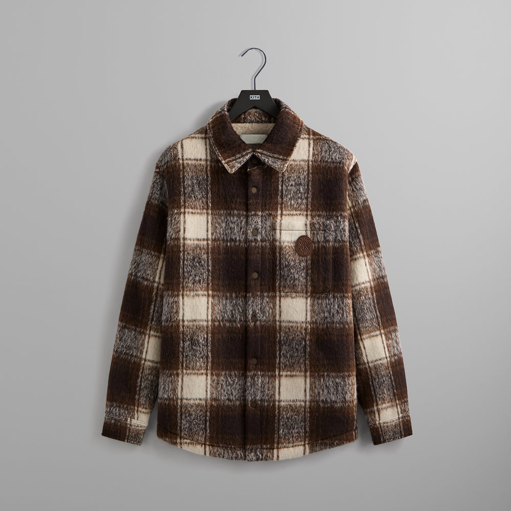 

Куртка Kith Plaid Sheridan Shirt Jacket, цвет Robusta