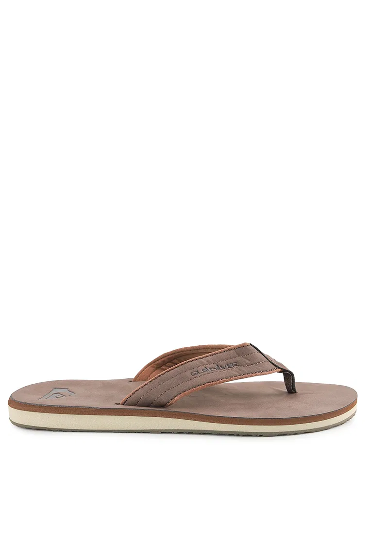 Вьетнамки Carver Nubuck Quiksilver, коричневый