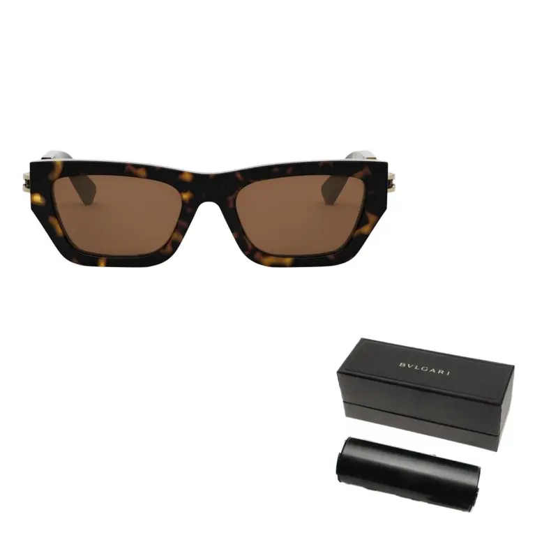 

Солнцезащитные очки Bulgari в прямоугольной оправе Bvlgari, коричневый