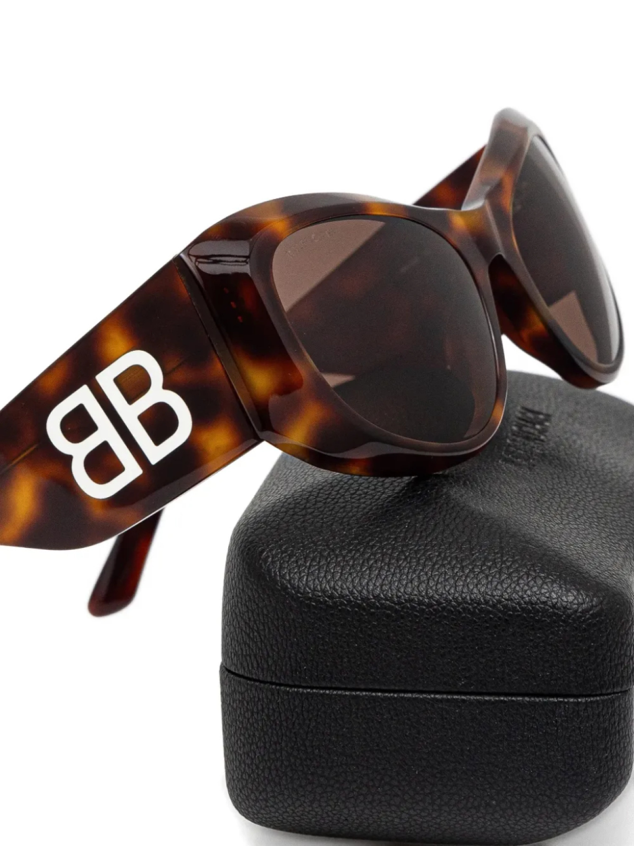 Солнцезащитные очки Bossy в черепаховой оправе Balenciaga Eyewear, коричневый — фото 3