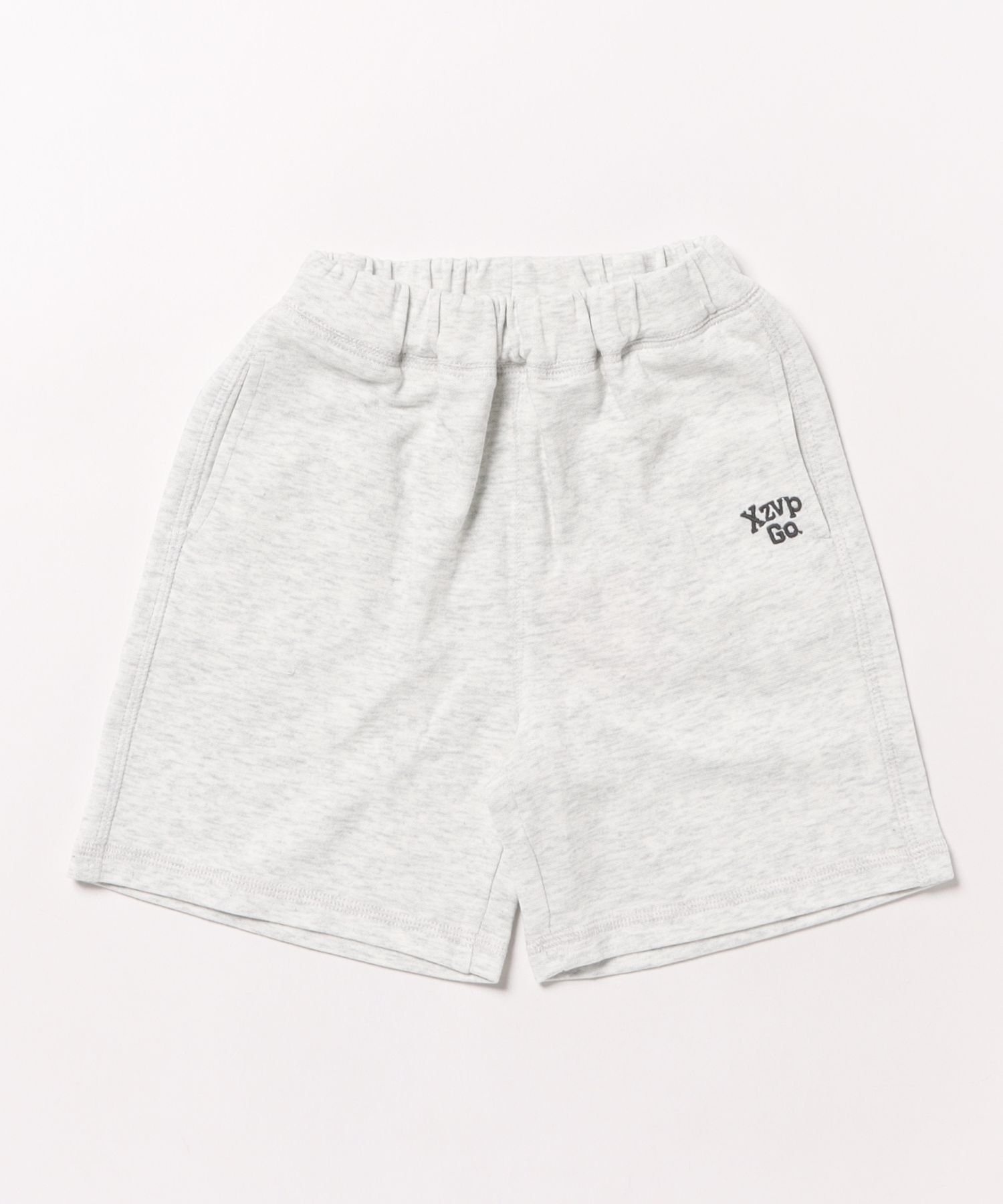 Простые хлопковые шорты с логотипом Aimoha Kids, Light gray — фото 2