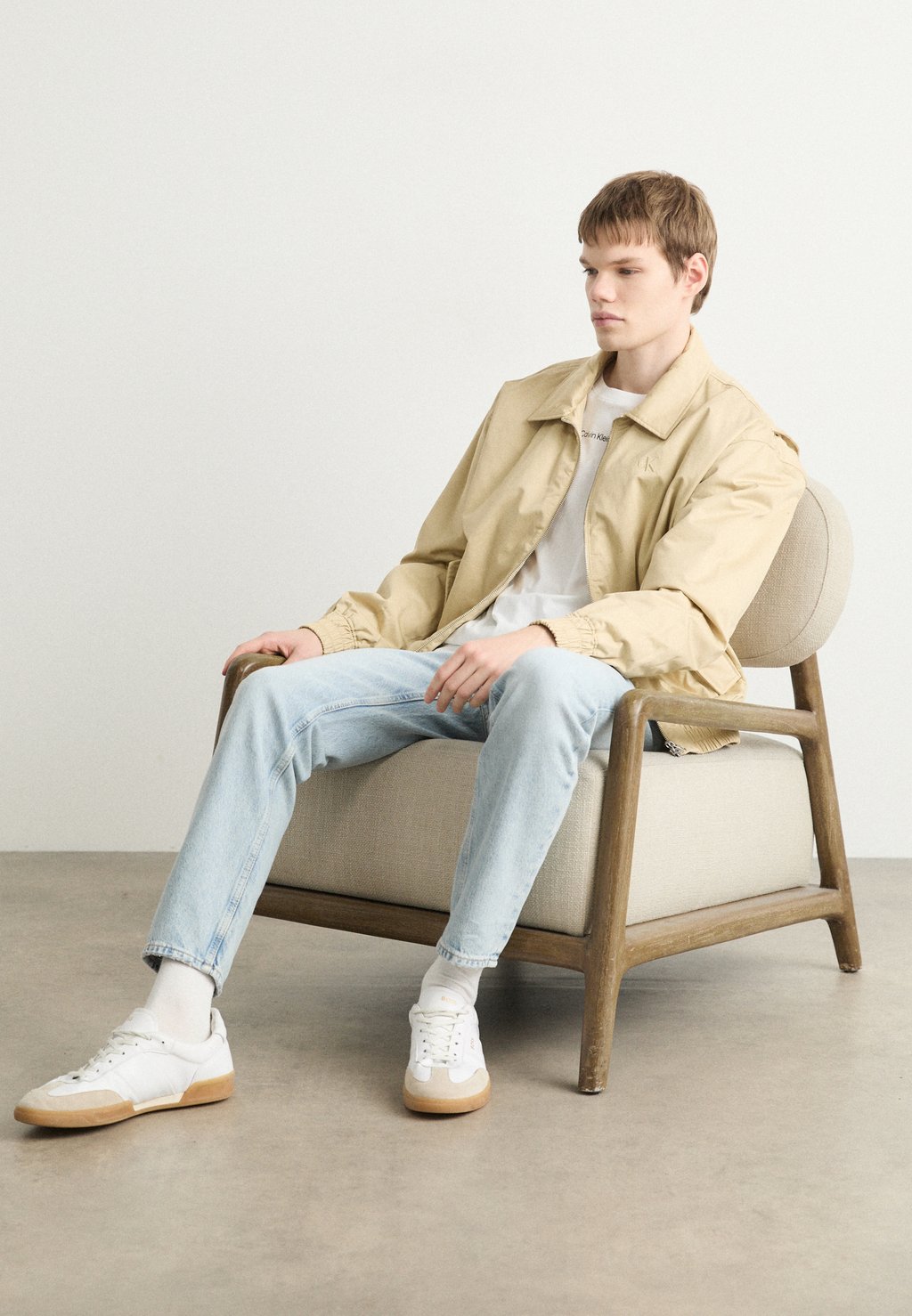 

Джинсы зауженного кроя DAD Calvin Klein Jeans, светло-голубой деним