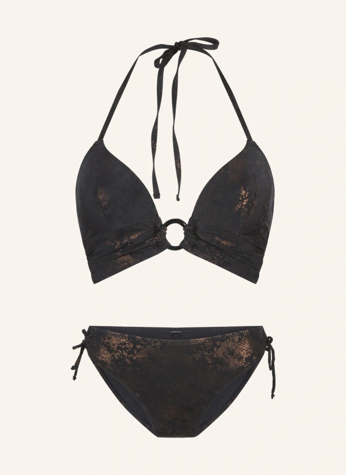 

Мягкий комплект бикини с треугольными чашечками Lingadore, черный