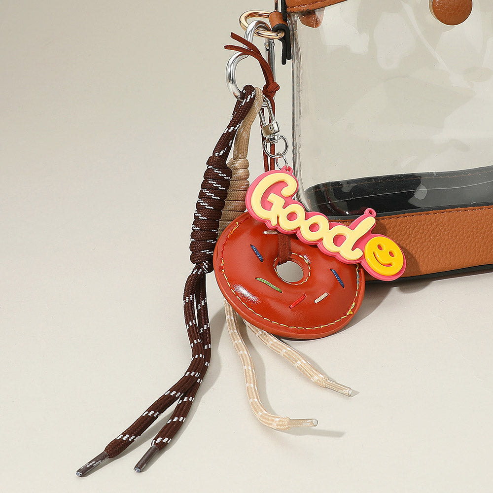 

Секретная коробка Искусственная кожа Пончик Хорошее послание Смешанный шарм Сумка Аксессуар FASHNZFAB, красный