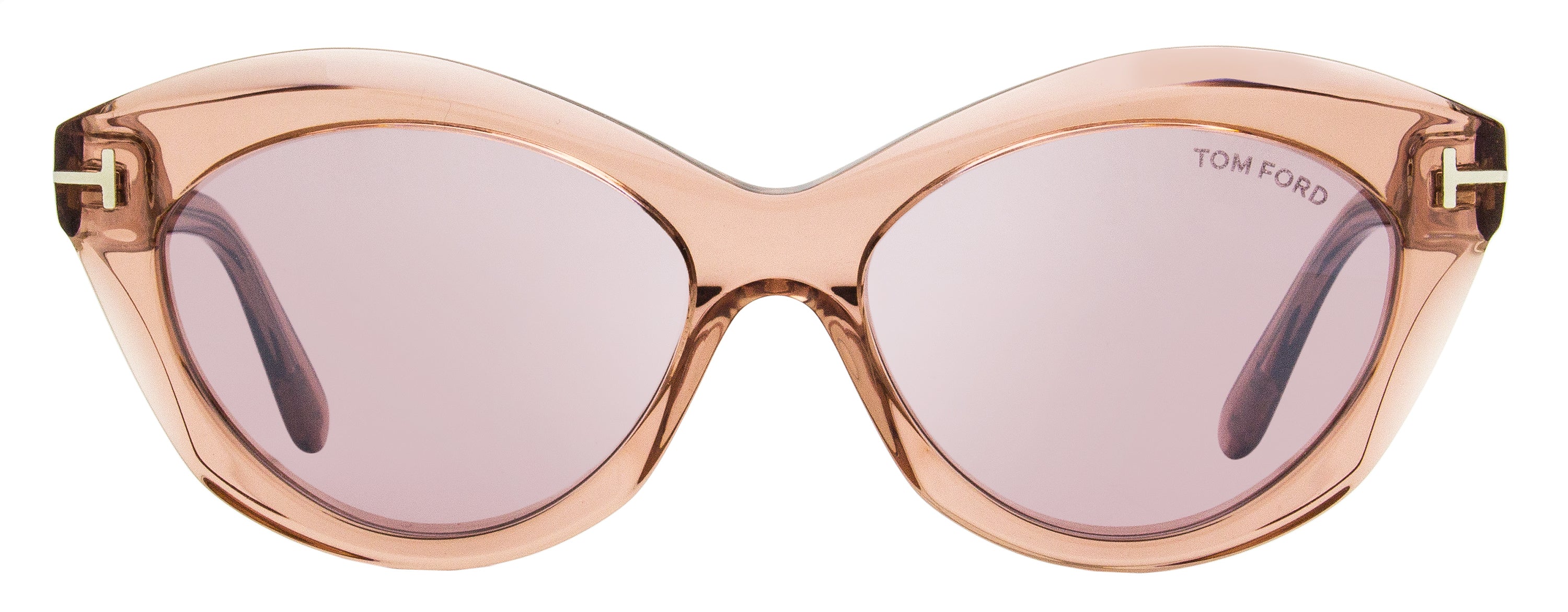 Солнцезащитные очки Tom Ford Toni женские TF1111 72Z розовые 55 мм — фото 2