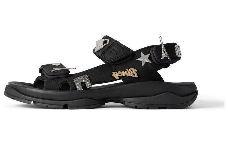Пляжные сандалии женские черные Balenciaga