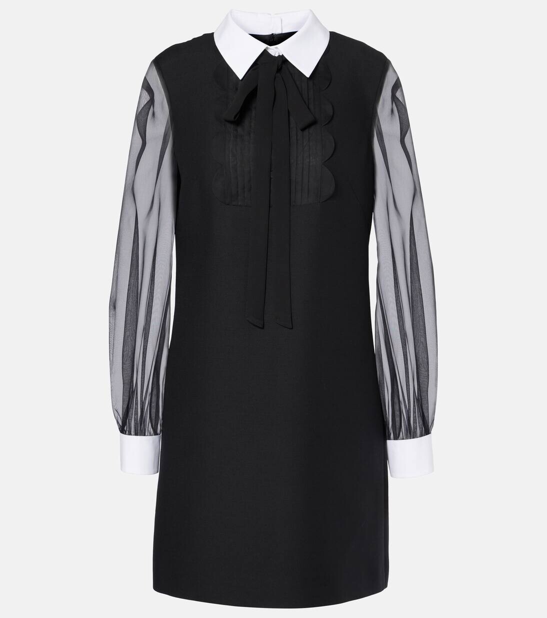 

Мини-платье Crepe Couture Valentino, цвет nero/bianco