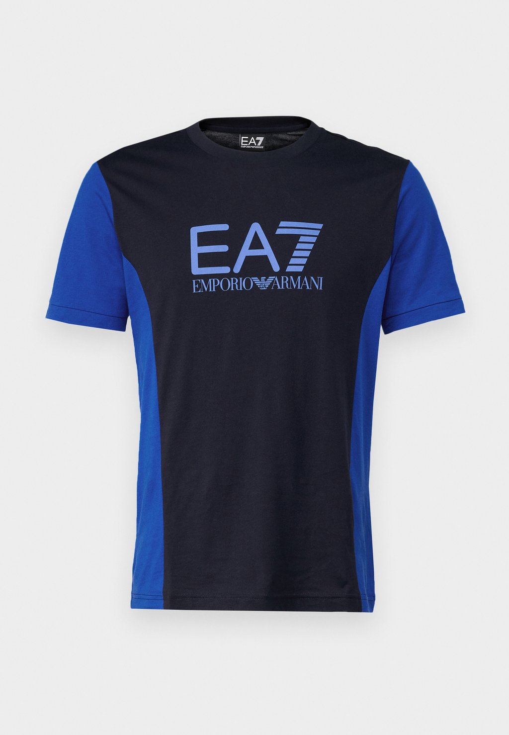 

Футболка с принтом EA7 Emporio Armani, темно-синий