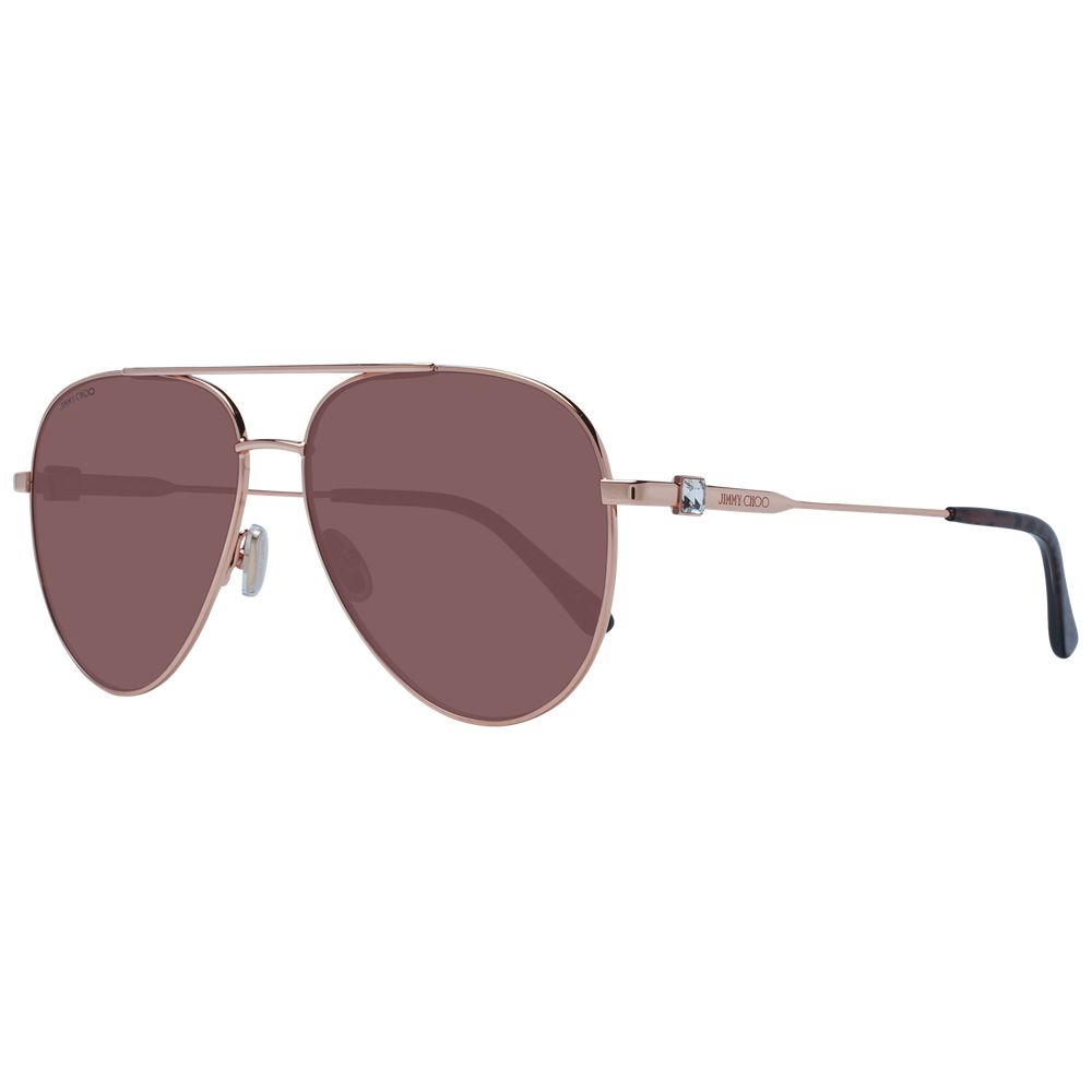 

Женские солнцезащитные очки из розового золота Jimmy Choo Eyewear