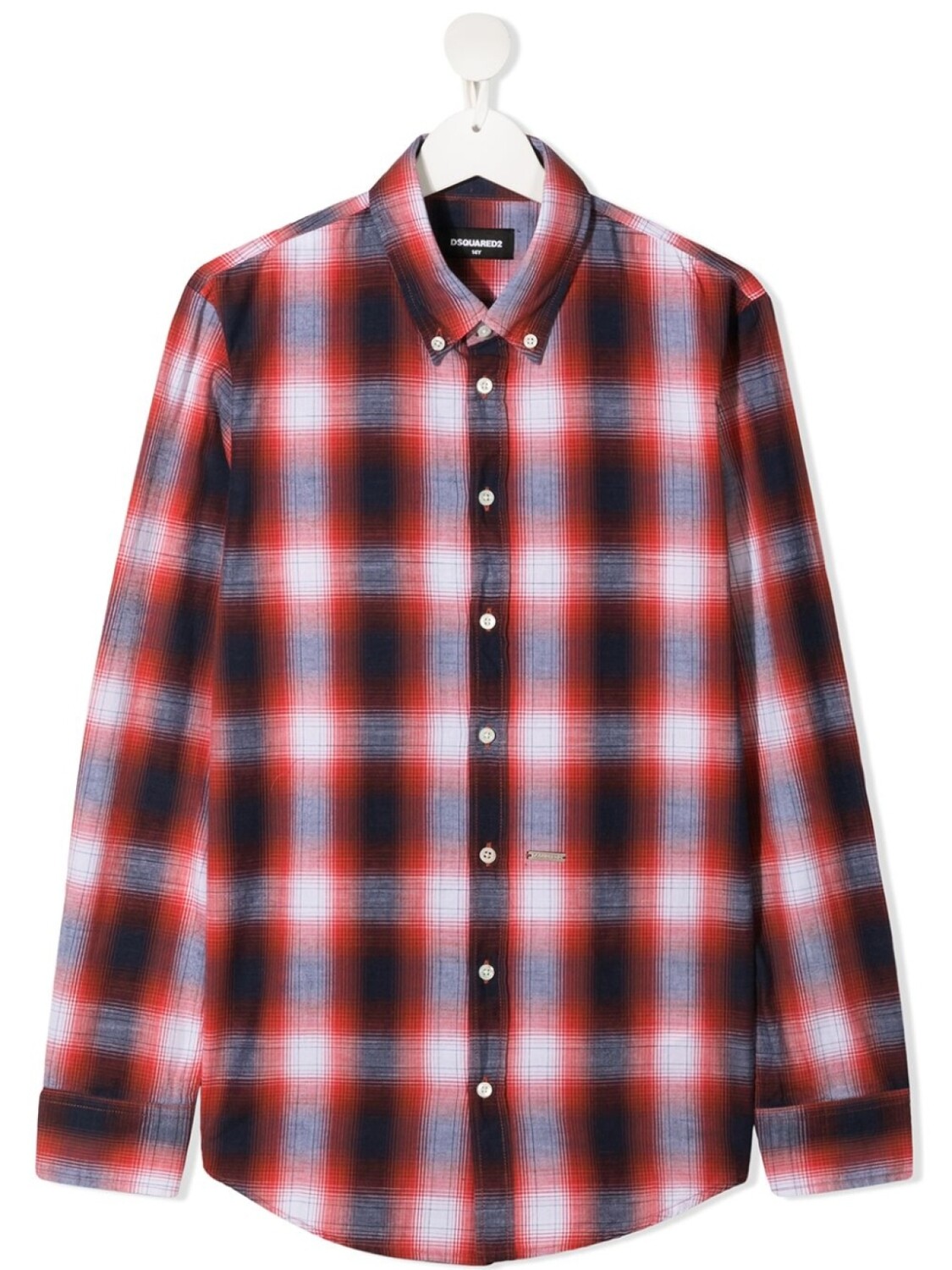 

Рубашка в клетку Dsquared2 Kids, красный