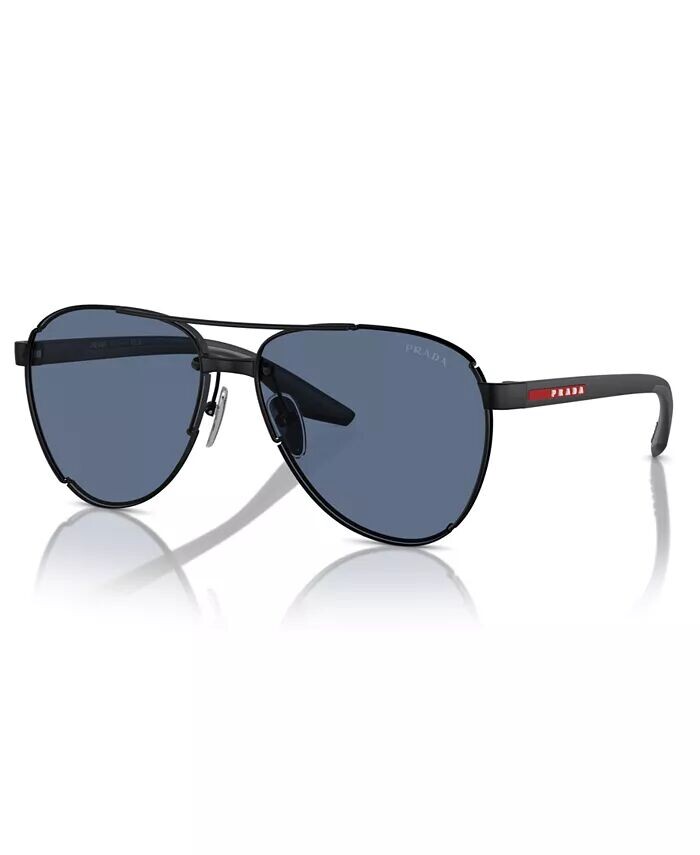 

Мужские солнцезащитные очки, PS 51YS PRADA LINEA ROSSA, черный