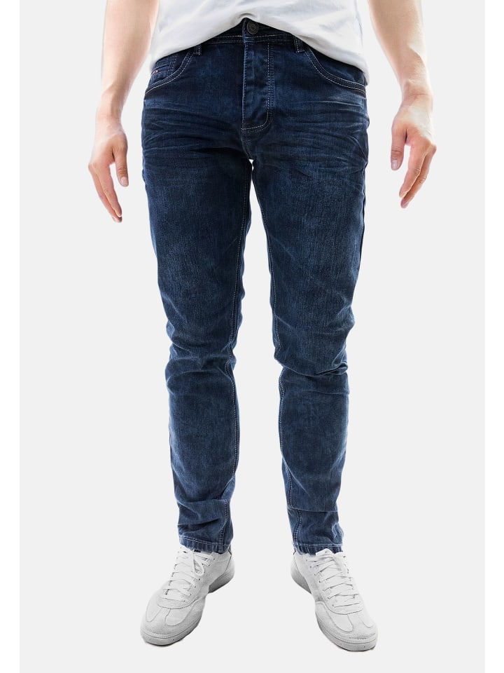 

Джинсы Jaylvis Acid Denim Jeans mit Kontrastnähten und Stretch, темно-синий