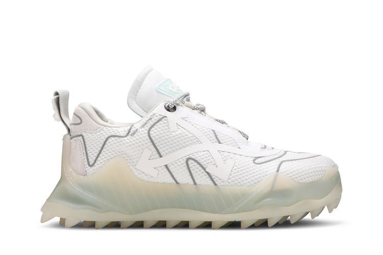 

Кроссовки Off-White ODSY-1000 'Transparent Sole - White Silver', белый