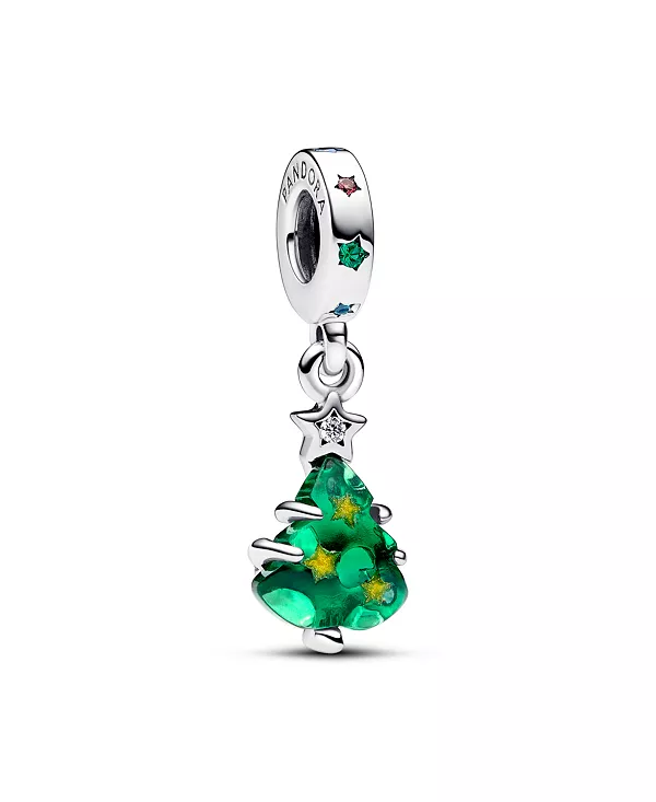 

Подвеска в виде елки с кубическим цирконием Pandora, multicolor