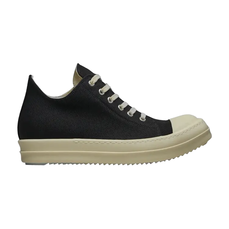 Кроссовки Rick Owens Wmns Concordians DRKSHDW Canvas Low, Black Milk