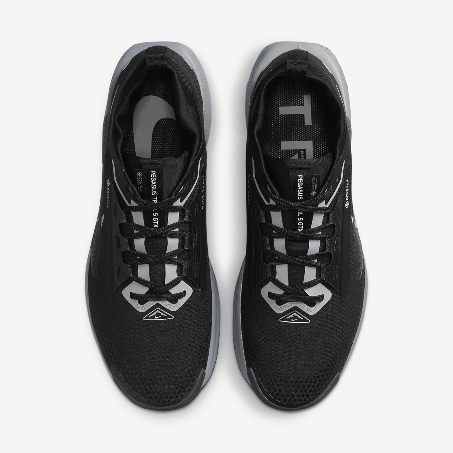 Мужские кроссовки Nike Pegasus Trail 5 Gore-Tex, черный/серый — фото 4