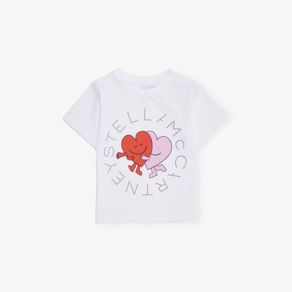 

Футболка из хлопкового джерси с круглым вырезом, 6-36 месяцев Stella Mccartney, белый