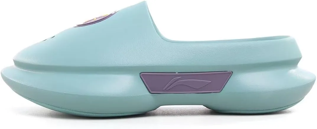 Мужские баскетбольные шлепанцы LI-NING WADE SLIDE с отражающими элементами, легкие и с высокой упругостью ABTU003 ABTV003, зеленый