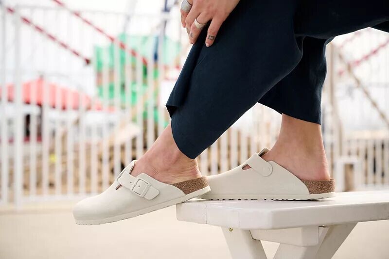 Женские сабо Birkenstock Boston с мягкой стелькой — фото 3