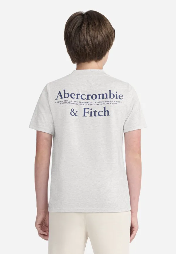 Футболка с принтом Abercrombie & Fitch, Light Grey Heather