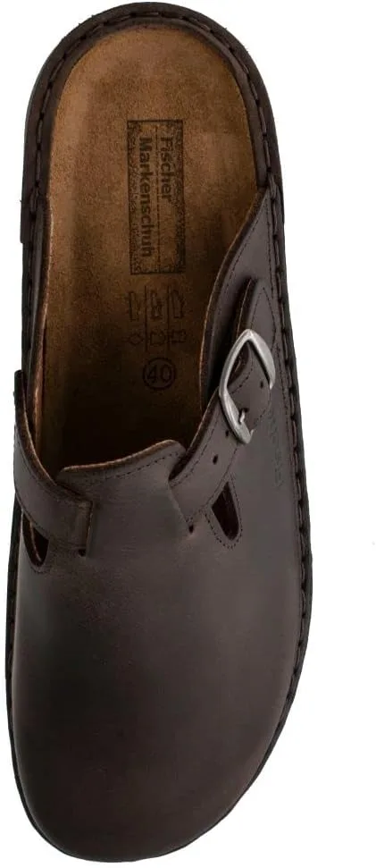Мужские мюли марки Fischer, мюли из такой стали Fischer Markenschuh, мокко — фото 3