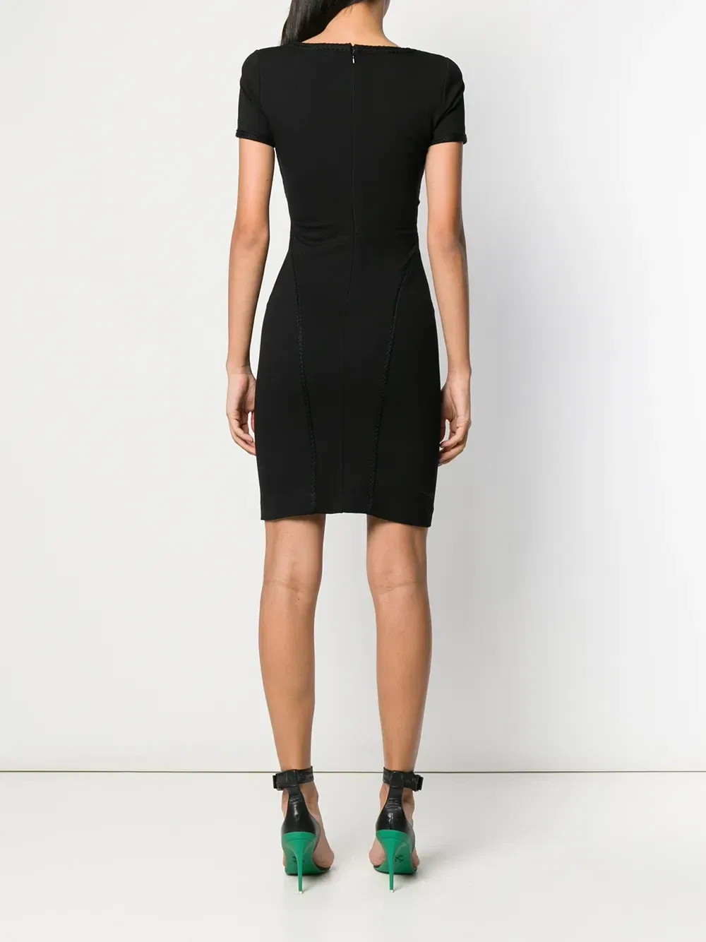Короткое платье облегающего кроя Dsquared2, черный — фото 4
