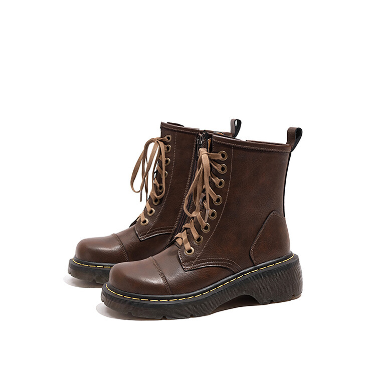 

Ботинки Martin Boot женские Old Meow, цвет Dark brown (14 holes)